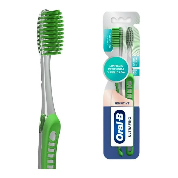 Cepillo dental Oral-B Sensitive Ultrafino extra suave 2 pzas
